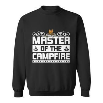 Funny Camping Campfire With Sayings Master Of The Campfire Gift Sweatshirt - Thegiftio UK