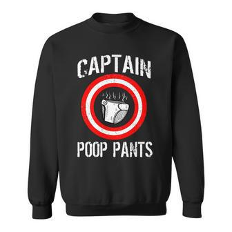 Funny Captain Poop Pants Tshirt Sweatshirt - Monsterry CA