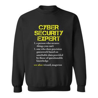 Funny Cybersecurity Definition Expert Computer Engineer Graphic Design Printed Casual Daily Basic Sweatshirt - Thegiftio UK