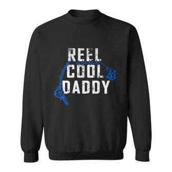 Funny Fathers Day Reel Cool Daddy Fishing Daddy Fishermen Funny Gift Graphic Design Printed Casual Daily Basic Sweatshirt - Thegiftio UK