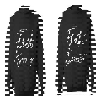 Funny Fuck Cancer Apparel Quote Accessories Gift Fuck Cancer Gift Graphic Design Printed Casual Daily Basic Sweatshirt - Thegiftio