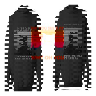 Funny Fuck You Black Cat Eff You See Kay Why Oh You Men Women Sweatshirt Graphic Print Unisex - Thegiftio