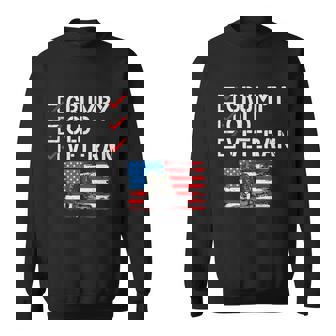 Funny Gift Grumpy Old Veteran Patriotic American Military Veteran Flag Gift V3 Sweatshirt - Thegiftio