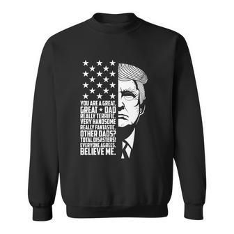 Funny Great Dad Donald Trump Fathers Day Gift Tee Shirt Sweatshirt - Monsterry