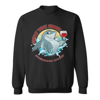 Funny Great Wine Shark Emblem Sweatshirt - Monsterry AU