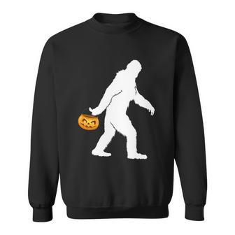 Funny Halloween Bigfoot Sasquatch Halloween Pumpkin Graphic Design Printed Casual Daily Basic Sweatshirt - Thegiftio UK