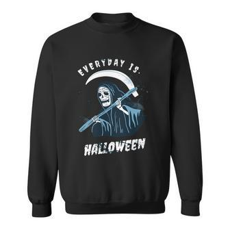 Funny Halloween Everyday Is Halloween Graphic Design Printed Casual Daily Basic Sweatshirt - Thegiftio UK