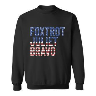 Funny Halloween Foxtrot Juliet Bravo Funny Anti Biden Pro America Us Funny Sweatshirt - Thegiftio UK
