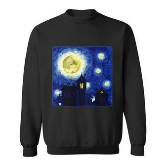 Funny Halloween Halloween Nights Starry Night Painting Graphic Design Printed Casual Daily Basic Sweatshirt - Thegiftio UK