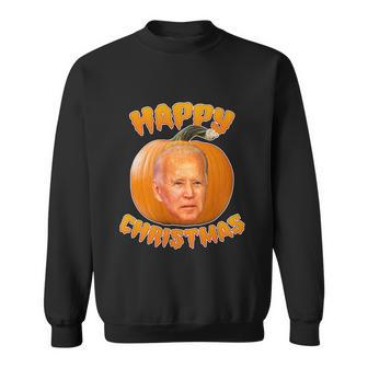 Funny Halloween Happy Christmas Joe Biden Halloween Pro Trump Graphic Design Printed Casual Daily Basic Sweatshirt - Thegiftio UK