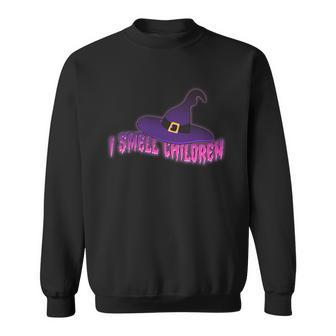 Funny Halloween I Smell Children Witches Graphic Design Printed Casual Daily Basic Sweatshirt