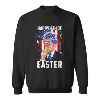 Funny Joe Biden Confused Happy 4Th Of Easter 4Th Of July Sweatshirt - Monsterry