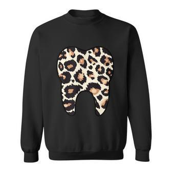 Funny Leopard Leo Dental Hygienist Teeth Assistant Dentistry Tshirt Graphic Design Printed Casual Daily Basic Sweatshirt - Thegiftio UK