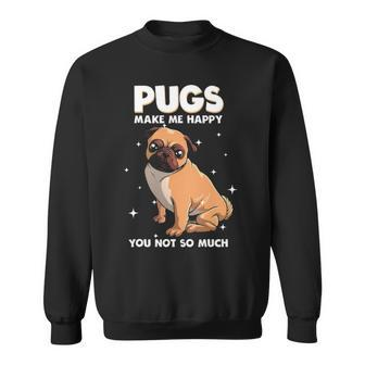 Funny Pug Designs For Women Men Boys Girls Kids Pug Lovers Sweatshirt - Thegiftio UK