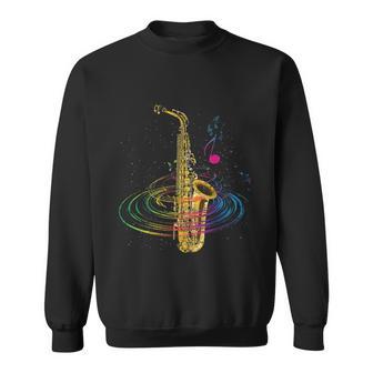 Funny Sax Player Gift Funny Idea Saxophonist Music Notes Saxophone Gift Tshirt Sweatshirt - Monsterry DE