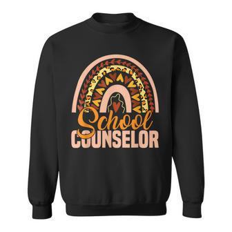 Funny School Counselor Rainbow Appreciation Back To School Sweatshirt - Thegiftio UK