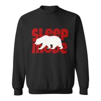Funny Sleep Mode Love Napping Bear Lover Lazy Day Couch Potato Graphic Design Printed Casual Daily Basic Sweatshirt - Thegiftio UK