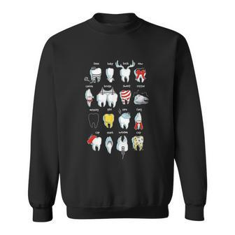 Funny Tooth Designs Dentist Teeth Dental Tshirt Sweatshirt - Monsterry