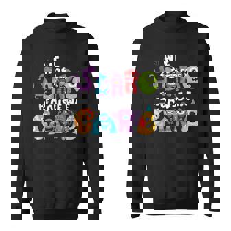 Funny We Scare Because We Care Cute Animals Lover Gift Men Women Sweatshirt Graphic Print Unisex - Thegiftio UK