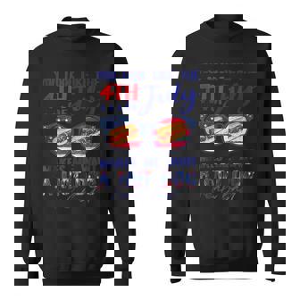 Funny You Look Like The 4Th Of July Makes Me Want A Hot Dog V2 Sweatshirt - Seseable
