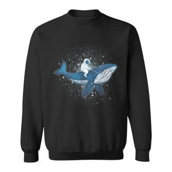 Galaxy Space Astronaut Whale Sweatshirt - Monsterry CA