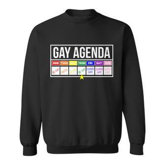 Gay Agenda Be Gay Super Gay Taco Tuesday Funny Sweatshirt - Thegiftio UK