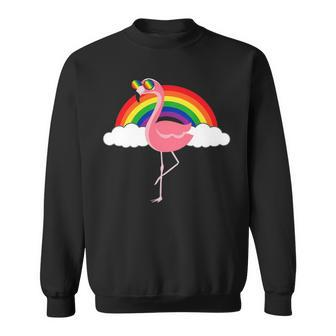 Gay Flamingo Rainbow Pride Sweatshirt - Thegiftio UK