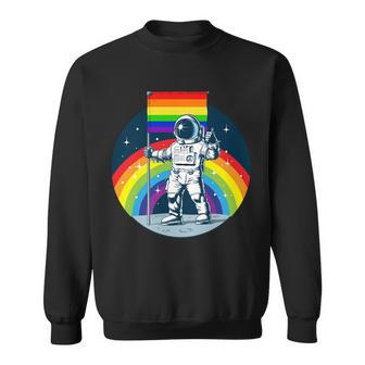 Gay Pride Astronaut Lgbt Moon Landing Sweatshirt - Monsterry
