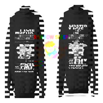 Gay Pride Brother Rainbow Sheep Of Family Proud Coming Out Cool Gift Sweatshirt - Monsterry
