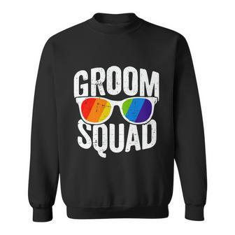 Gay Pride Groom Squad Glasses Lgbt Pride Pride Month Sweatshirt - Monsterry AU