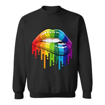 Gay Pride Lips Tshirt V2 Sweatshirt - Monsterry UK
