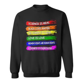 Gay Pride Science Is Real Black Lgbtq Matter Love Is Love Men Women Sweatshirt Graphic Print Unisex - Thegiftio UK