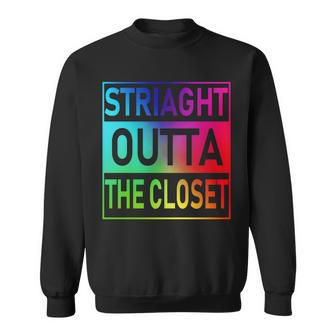 Gay Pride Straight Outta The Closet Tshirt Sweatshirt - Monsterry UK