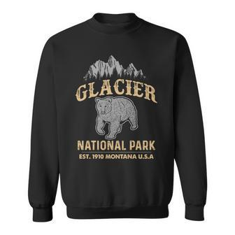 Glacier National Park Montana Grizzly Bear Sweatshirt - Thegiftio UK