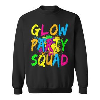 Glow Party Squad Paint Splatter Effect Glow Party Men Women Sweatshirt Graphic Print Unisex - Thegiftio UK