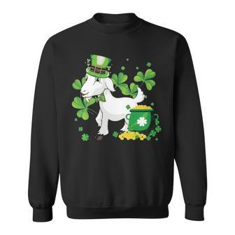 Goat For Patricks Day Leprechaun Shamrock Sweatshirt - Thegiftio UK
