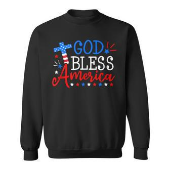 God Bless America 4Th Of July Funny Us Flag Patriotic Sweatshirt - Seseable
