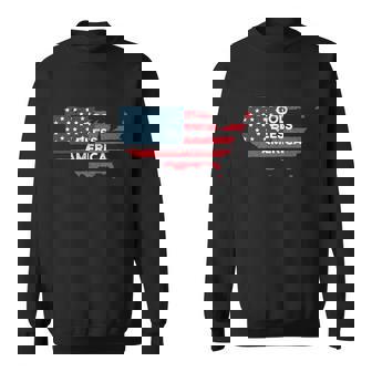 God Bless America Usa American Flag United States Country Cool Gift Sweatshirt - Thegiftio UK