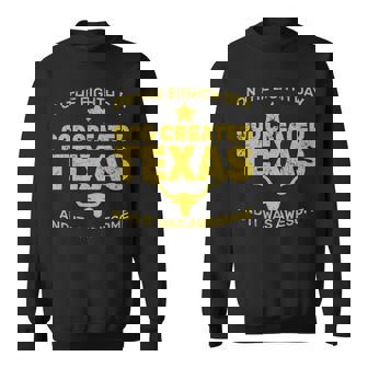God Created Texas Graphic Design Printed Casual Daily Basic Sweatshirt - Thegiftio