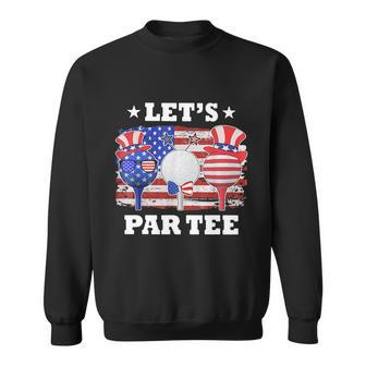 Golf Lets Par Tee American Flag Independence Golf 4Th July Sweatshirt - Monsterry