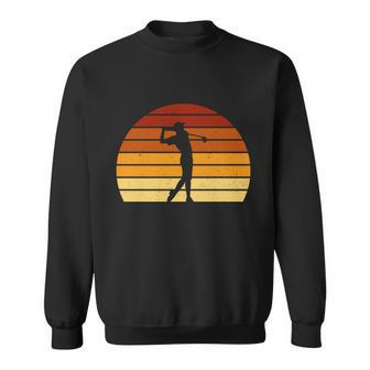 Golf Retro Sunset Golfing Sweatshirt - Monsterry UK