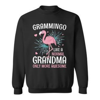 Grammingo Flamingo Like A Normal Grandma Funny Gift Sweatshirt - Thegiftio UK