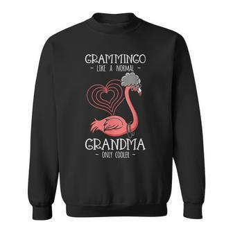 Grammingo Like Normal Grandma Only Cooler Flamingo Sweatshirt - Thegiftio UK
