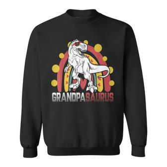 Grandpa Saurus T Rex Dinosaur Fathers Day Family Matching Sweatshirt - Thegiftio UK