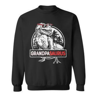 Grandpasaurus T Rex Dinosaur Grandpa Saurus Family Matching Sweatshirt - Thegiftio UK