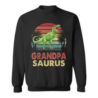 Grandpasaurus T Rex Dinosaur Grandpa Saurus Family V4 Sweatshirt - Thegiftio UK