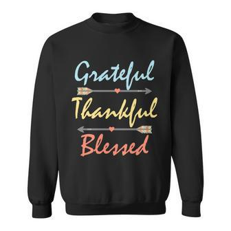 Grateful Thankful Blessed Colorful Thanksgiving Tshirt Sweatshirt - Monsterry AU