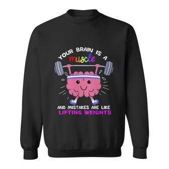 Growth Mindset Teacher Gift Inspirational Funny Gift Sweatshirt - Monsterry UK