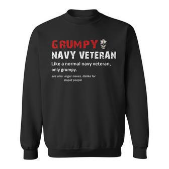 Grumpy Navy Veteran Sweatshirt - Monsterry AU