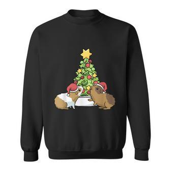 Guinea Pig Christmas Guinea Pigs Before Christmas Tree Graphic Design Printed Casual Daily Basic Sweatshirt - Thegiftio UK